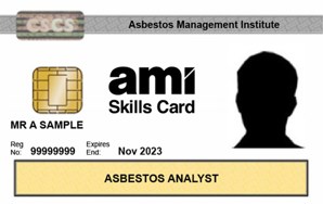 Asbestos Analyst Cards